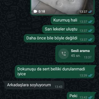 Yatak Yıkama Sonrası Oluşan Lekeler Ve Yetersiz Hizmet