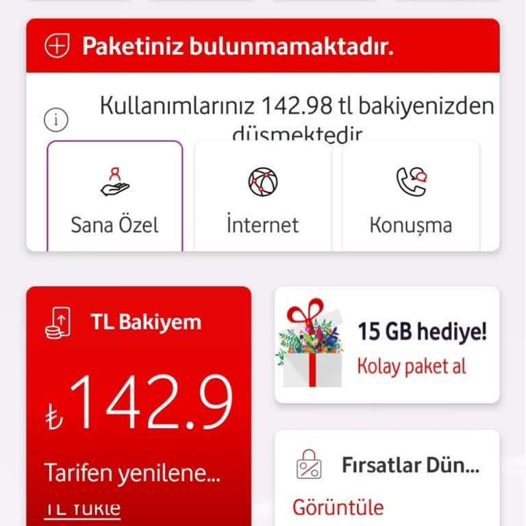 Bakiyem Olmasına Rağmen Vodafone Hattım Tüm İşlemlere Kapatıldı