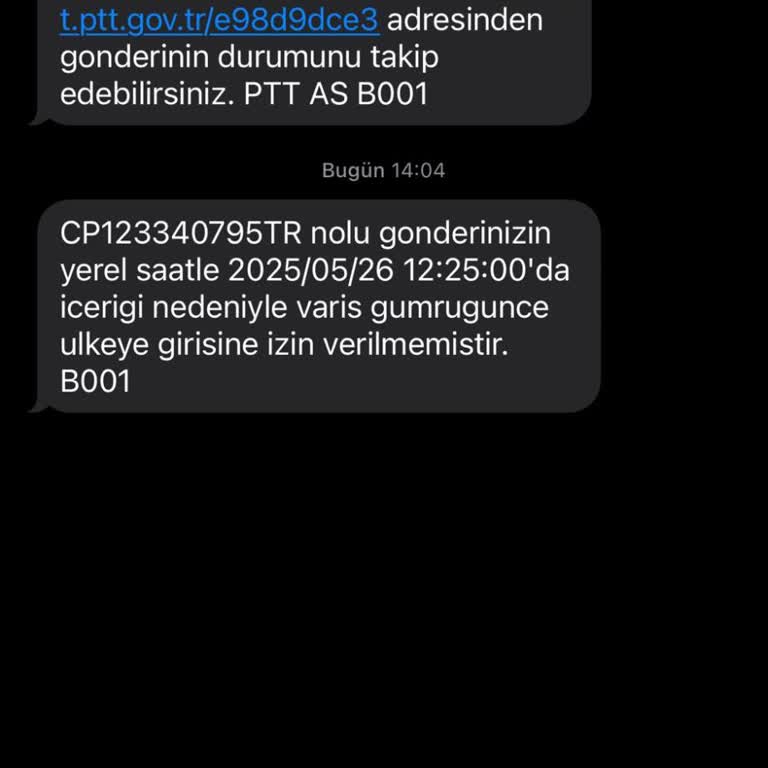 PTT Kargo İle Gönderdiğim Perde Gümrükte Takıldı Ve Kargom Geri Dönüyor