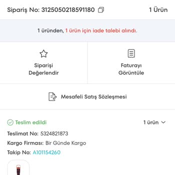 Yanlış Ürün Ve 20 Gündür Yapılmayan Para İadesi Mağduriyeti