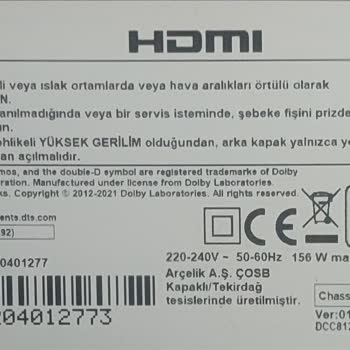Beko Crystal Pro X 4K TV'de Üretim Kaynaklı Panel Ve Kasa Çatlakları: İade Veya Değişim Talebi