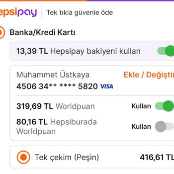 Hepsiburada World Puanlarımı Kullanamıyorum, Sorunuma Çözüm Bulunmuyor!