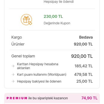 Hepsiburada World Puanlarımı Kullanamıyorum, Sorunuma Çözüm Bulunmuyor!