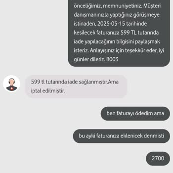 Ek İnternet Paketi Alırken Yaşanan Sistem Hatası Ve Ücret İadesi Sorunu