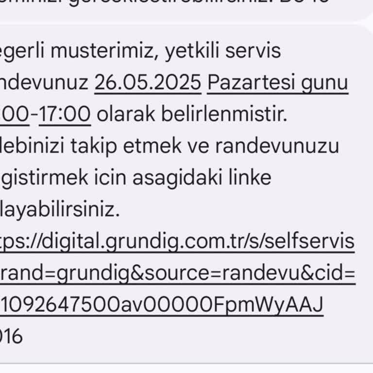 TV Kurulum Randevusu Uygulaması Ve Servis Arasında İletişimsizlik