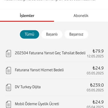 Vodafone Faturama Gizli Dv Turkey Digital Abonelik Ücreti Yansıtılıyor İptal Edemiyorum