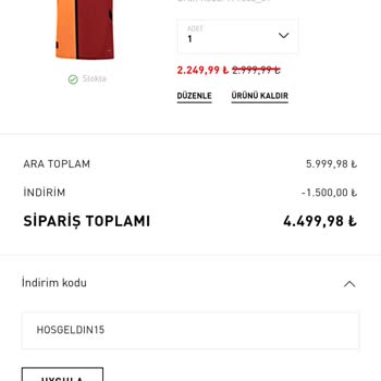 İlk Sipariş İndirimi Kodu Geçersiz Çıktı