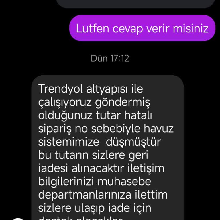 Instagram Üzerinden Yapılan Alışverişte İade Sorunu Ve İletişimsizlik