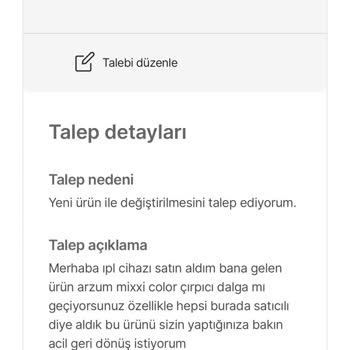 Yanlış Ürün Gönderimi Ve İlgisiz Müşteri Hizmetleri Nedeniyle Mağduriyet