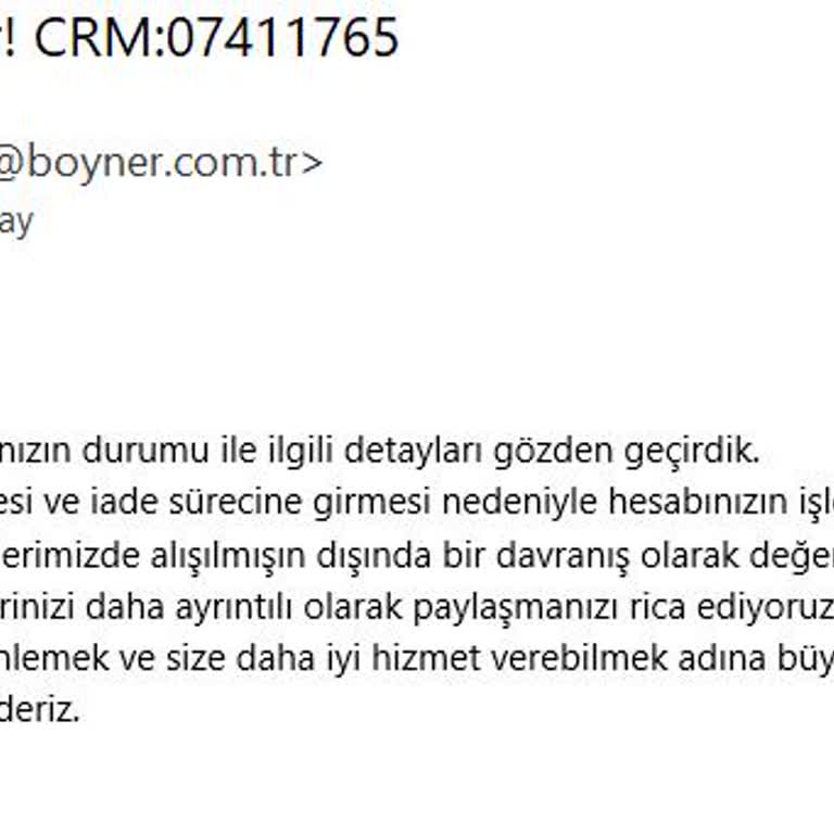 Fazla İade Nedeniyle Alışveriş Engeli Ve Eksik Beden Tablosu Mağduriyeti