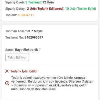 Trendyol Eksik Ürün Gönderimi Ve Yorum Engelleme Deneyimi