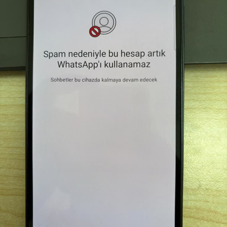 WhatsApp Hesabım Haksız Yere Kapatıldı, Destek Bekliyorum