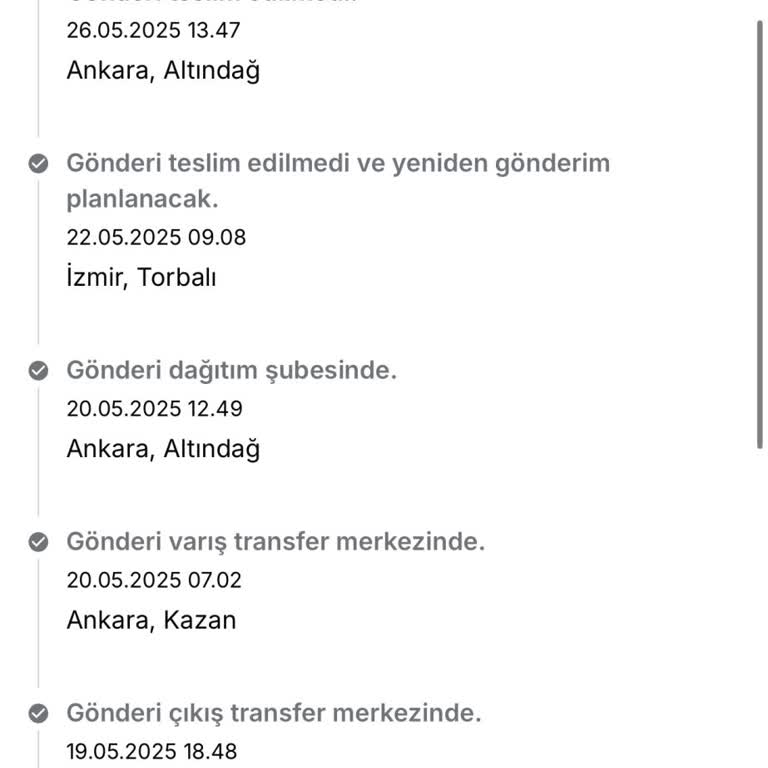 Kargom Teslim Edilmeden Keyfi Olarak İade Edildi!