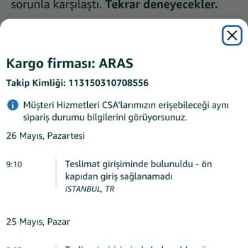 Aras Kargo Teslimatında Sürekli Mağduriyet Ve İletişimsizlik