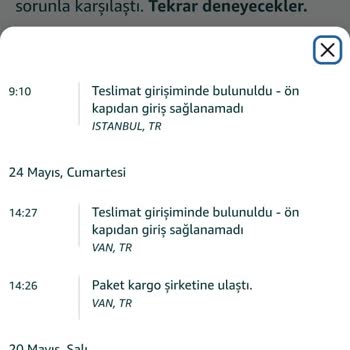 Aras Kargo Teslimatında Sürekli Mağduriyet Ve İletişimsizlik