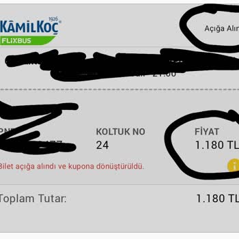 Obilet Vade Farkı İadesi Yapılmadı, Mağduriyet Yaşadım