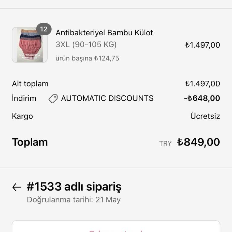 Siparişimde Yanlış Ve Küçük Ürün Gönderildi İletişim Sağlanamıyor