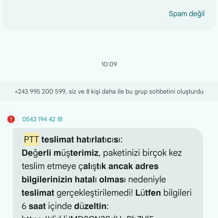 Kargo Mesajı İle Kart Bilgilerimin Tehlikeye Girmesi Endişe Verici