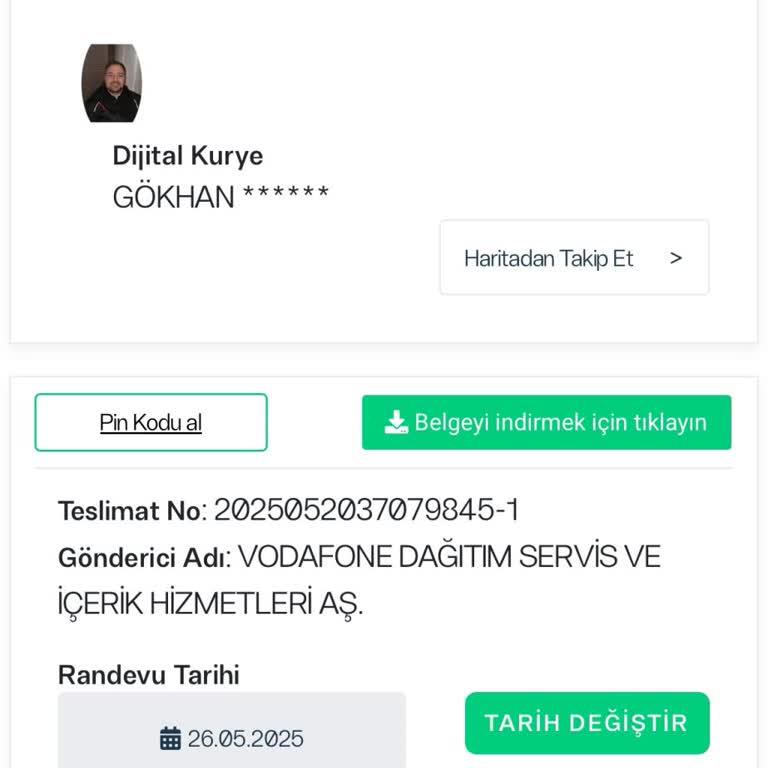 Vodafone Ve Dijital Kurye İlgisizliği Nedeniyle Hat Teslim Edilemiyor