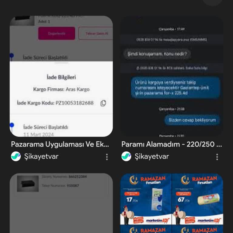Ekonomikmarketim Siparişim Gönderilmedi, İade Ücreti Alınmadı