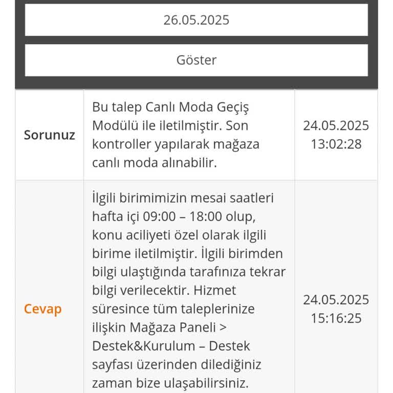 Paytr Ödeme Altyapısı Canlı Modunun Gecikmesi Mağazamızı Mağdur Ediyor