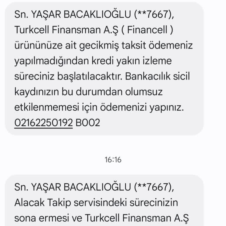 Bana Ait Olmayan Mesajlar Hattıma Geliyor