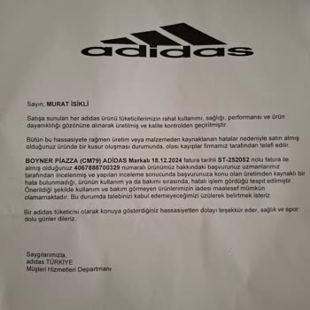 Adidas Forum Low CL Model Ayakkabıda Kısa Sürede Çatlama Sorunu Ve İnceleme Sonucu
