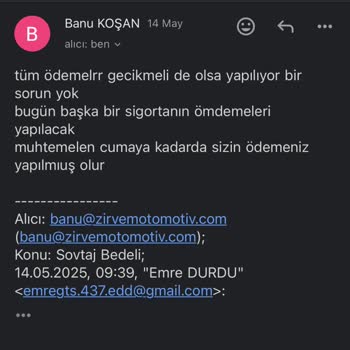 Sigorta Ödemem Eksik Yatırıldı Ve Sovtaj Param Verilmedi