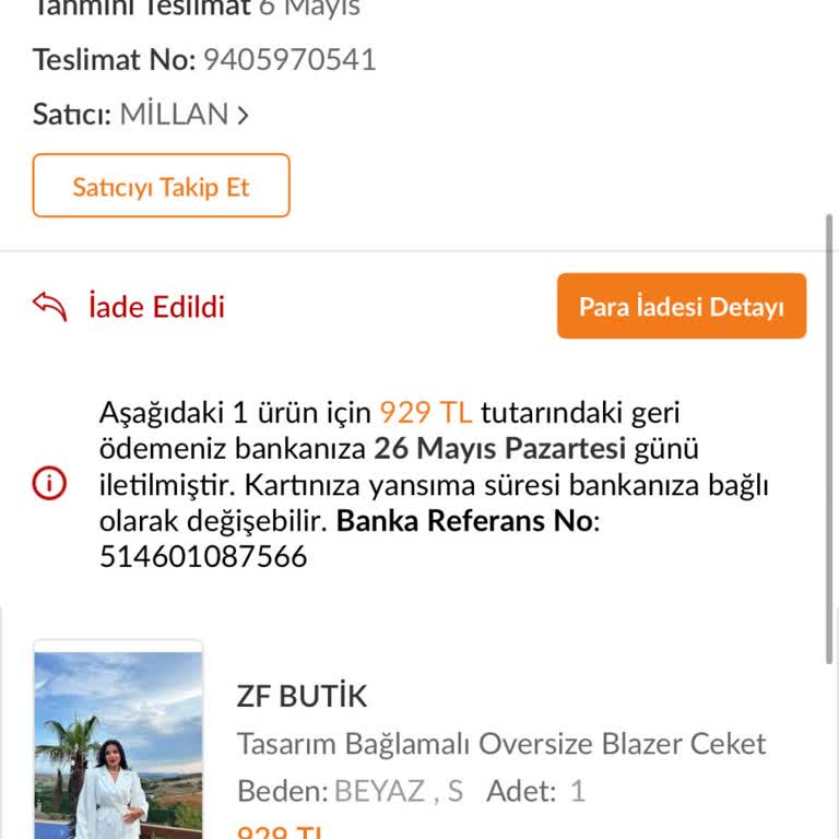 Blazer Ceket Siparişim Bir Ayı Geçti, Teslimat Belirsizliği Yaşıyorum