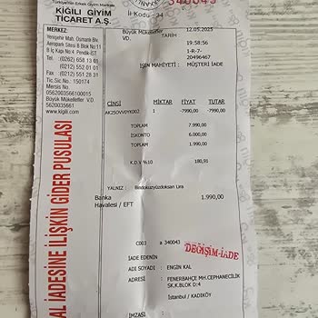 Ayakkabı İadesi Sonrası Param Hala Yatırılmadı