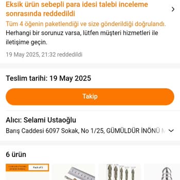 Eksik Teslimat Sonrası İlgisiz Müşteri Hizmetiyle Mağduriyet Yaşadım