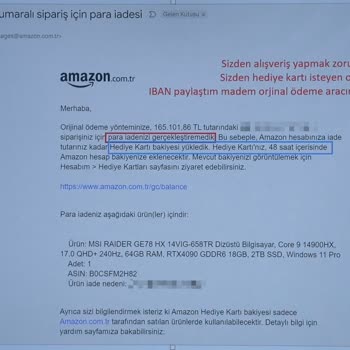 Amazon Türkiye'den Para İadesi Yerine Hediye Kartı Sorunu