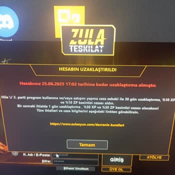 Haksız Yere Hesabım Hile Cezası Aldı