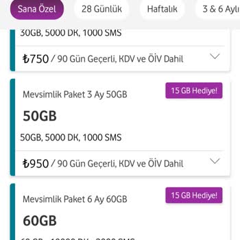 Vodafone Hediye İnternet Ve Ek Ücret Sorunları Yaşatıyor