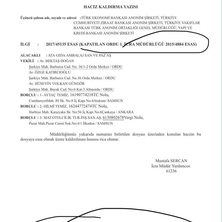 VakıfBank Hesabımdaki Haciz, Dosya Numarası Gerekçesiyle Kaldırılamıyor