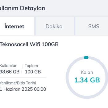 Kullanım Takibi Yapılamayan İnternet Paketim Hızla Tükeniyor, Çözüm Sunulmuyor
