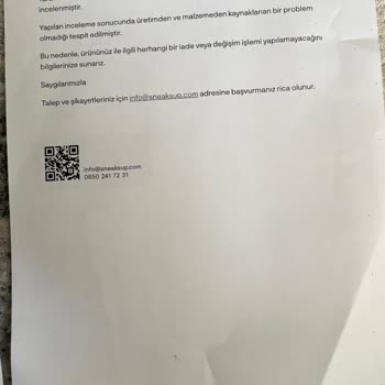 Sneaks Up'tan Alınan Ayakkabıda Kumaş Açılması Ve Garanti Reddi Hayal Kırıklığı Yarattı