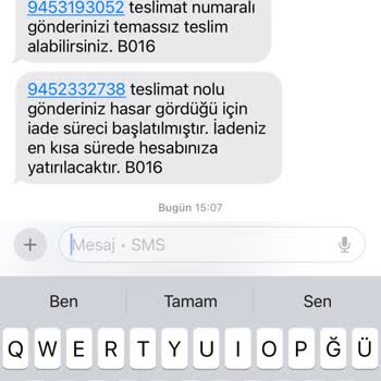 Kargoda Hasar Gören Ürünüm Gönderilmedi, Mağdur Edildim