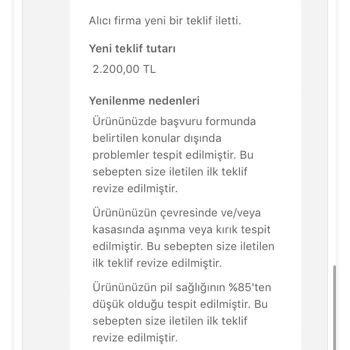 Eskiyi Yenile Kampanyasında Haksız Teklif Düşüşü