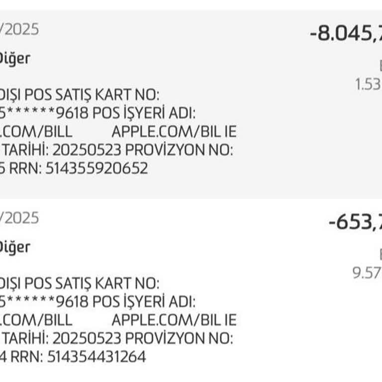 Apple Hesabımdan İzinsiz Çekilen 8045 TL İade Edilmiyor Destek Yetersiz