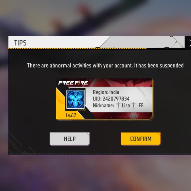 Garena! I deeply regret my mistake - Unban My Free Fire Account Please!