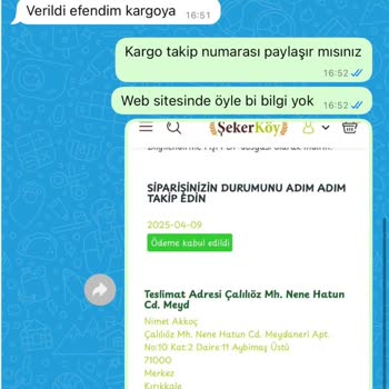 Siparişimin Kargolanmaması Ve Satıcının Yanıltıcı Bilgilendirmesi