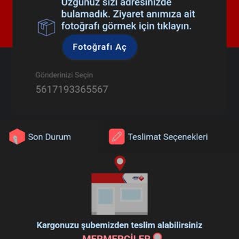 Aras Kargo Beylikdüzü Şubesi Teslimat Yapmadan Evde Yok Mesajı Gönderiyor