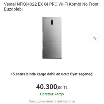 Vestel Buzdolabı Değişiminde Yüksek Ücret Şoku