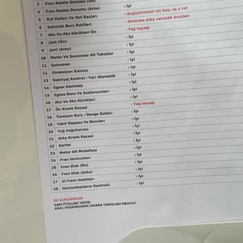 Ekspertiz Sonrası Araçta Tespit Edilemeyen Sorunlar Ve İlgisiz Yaklaşım