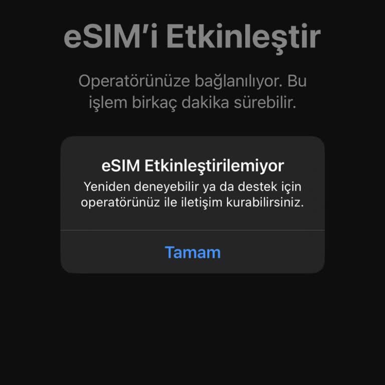 Turkcell E Sim Geçişinde QR Kodu Geçersiz Uyarısı Ve Çözülmeyen Sorun