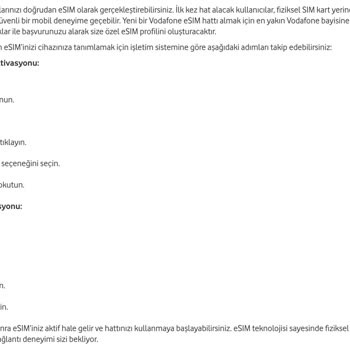 Vodafone Esım Aktivasyonunda QR Kod Sorunu Ve Adil Olmayan Bayi Uygulaması