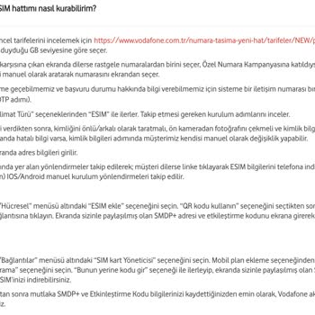 Vodafone Esım Aktivasyonunda QR Kod Sorunu Ve Adil Olmayan Bayi Uygulaması