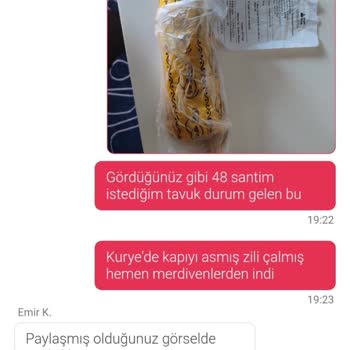 Siparişimdeki Zurna Dürüm Boyutu Hayal Kırıklığı Yarattı