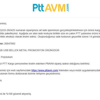 Kusurlu USB Bellek İadesi Reddedildi, Müşteri Hizmetleri İlgisiz Kaldı